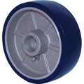 Rwm Casters 8in x 2in Urethane on Aluminum Wheel with Roller Bearing for 1/2in Axle - UAR-0820-08